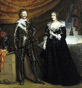 Gerard van Honthorst Prince Frederik Hendrik and his wife Amalia van Solms painting
